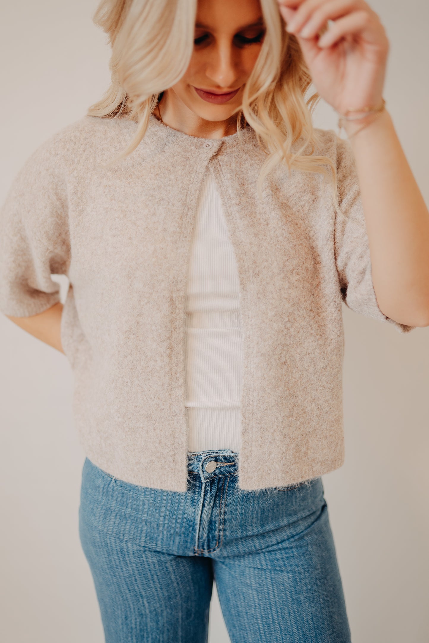 Wishlist | Short Sleeved Sweater | Chestnut