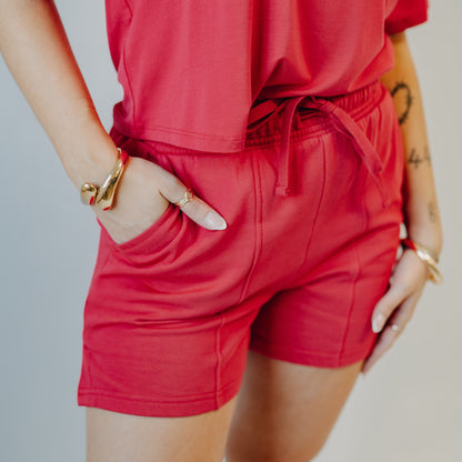 Thread & Supply | Paulie Shorts | Red Ruby