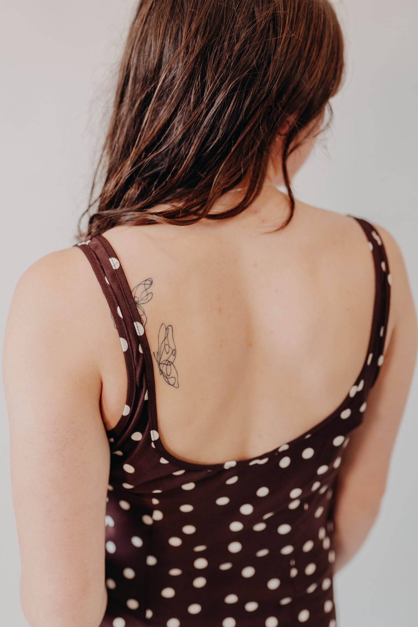 Mod Ref | The Kelly Dress | Brown White