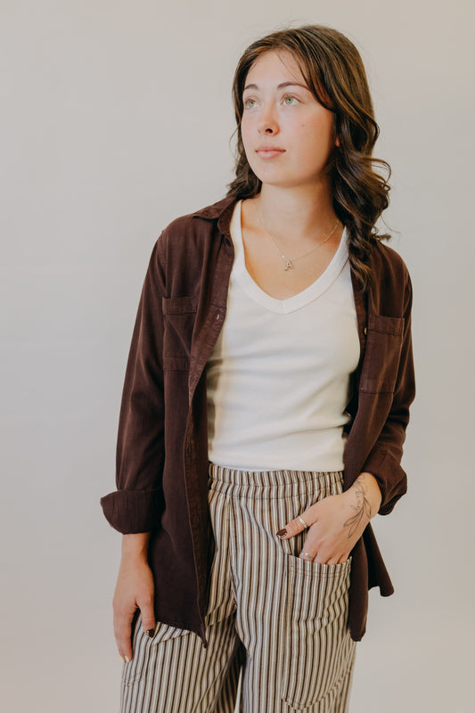 Thread & Supply | Ginger Top | Deep Mahogany