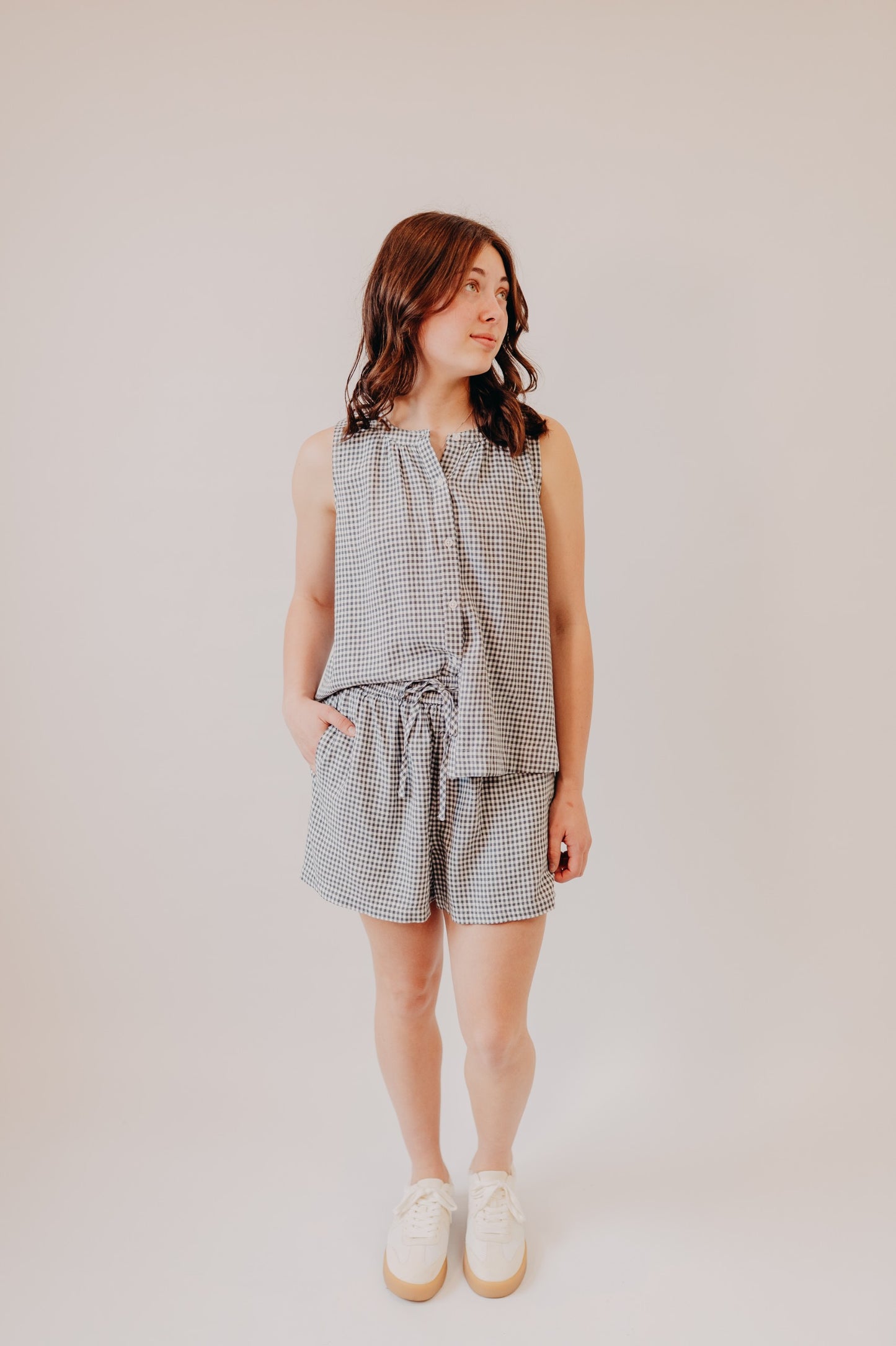 Thread & Supply | Caelis Shorts | Charcoal Gingham