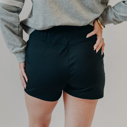 Thread & Supply | Amanda Shorts | Black Rib
