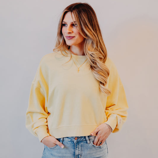 The Normal Brand | Cole Terry Vintage Crewneck | Sunglow