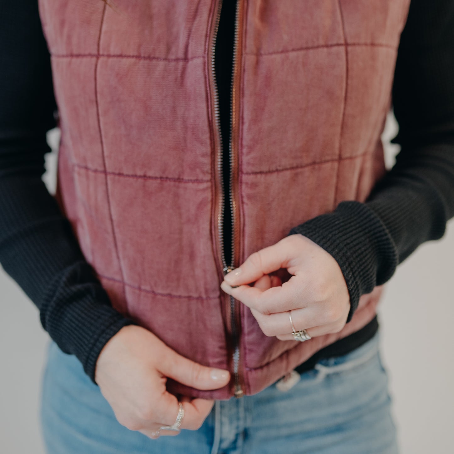 Thread & Supply | Brina Vest | Crushed Berry