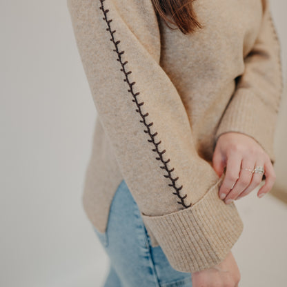 The Normal Brand | Craft Stitch Sweater | Teak