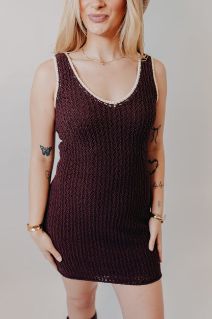 Z Supply | Sorolla Crochet Cover Up | Chocolate Cherry