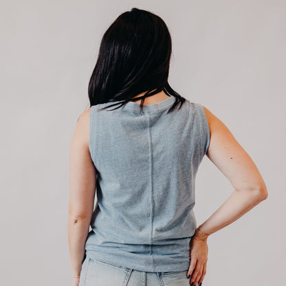 Be Cool | Heathered Tank | Blue