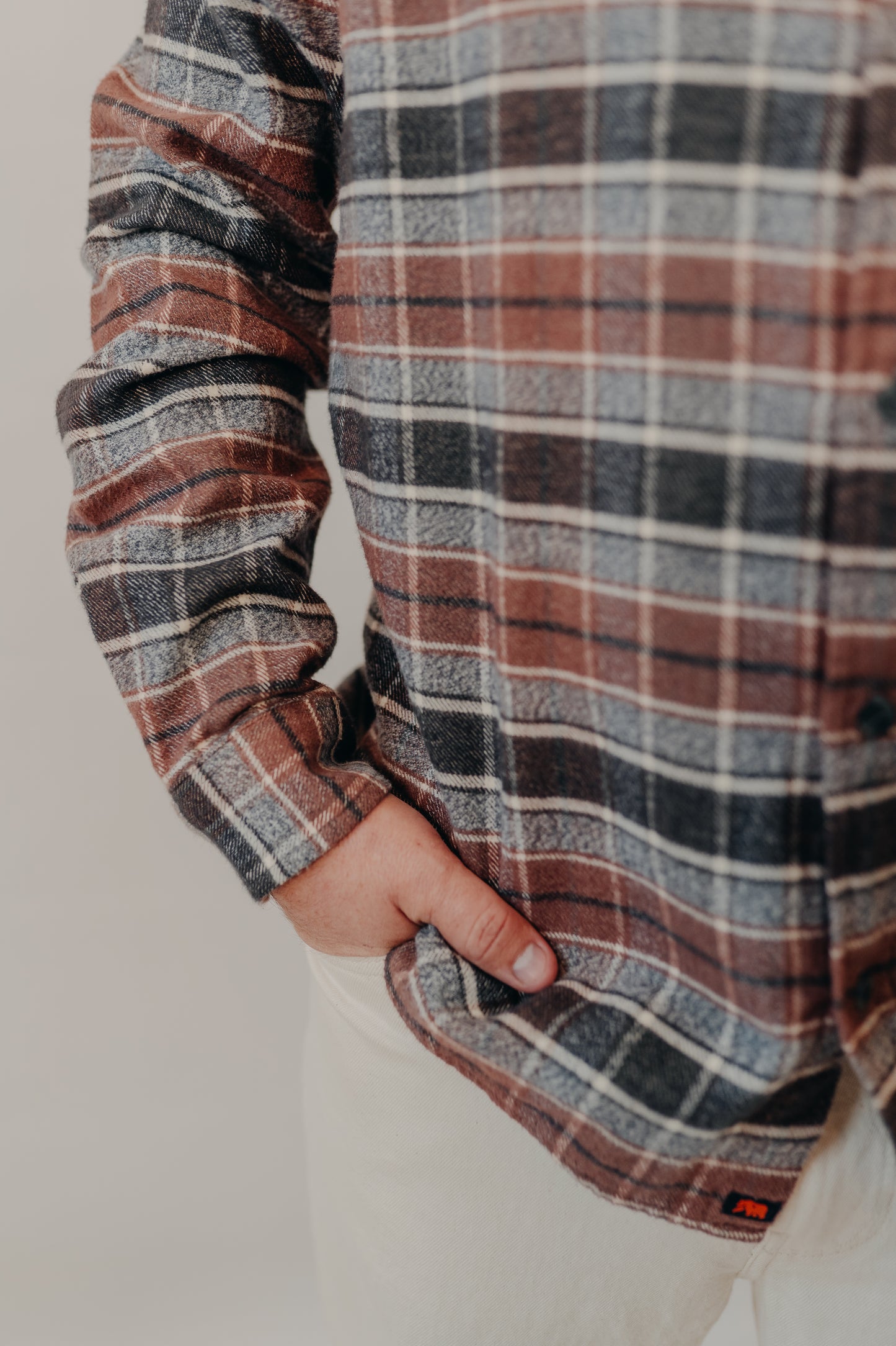 The Normal Brand | Louis Heavyweight Flannel Overshirt | Spiced Brandy