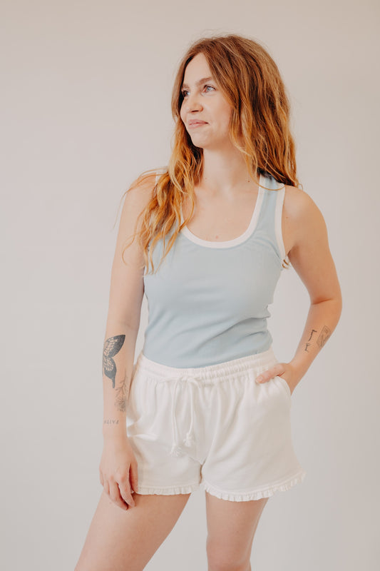 Z Supply | Sirena Colorblocked Rib Tank | Coast
