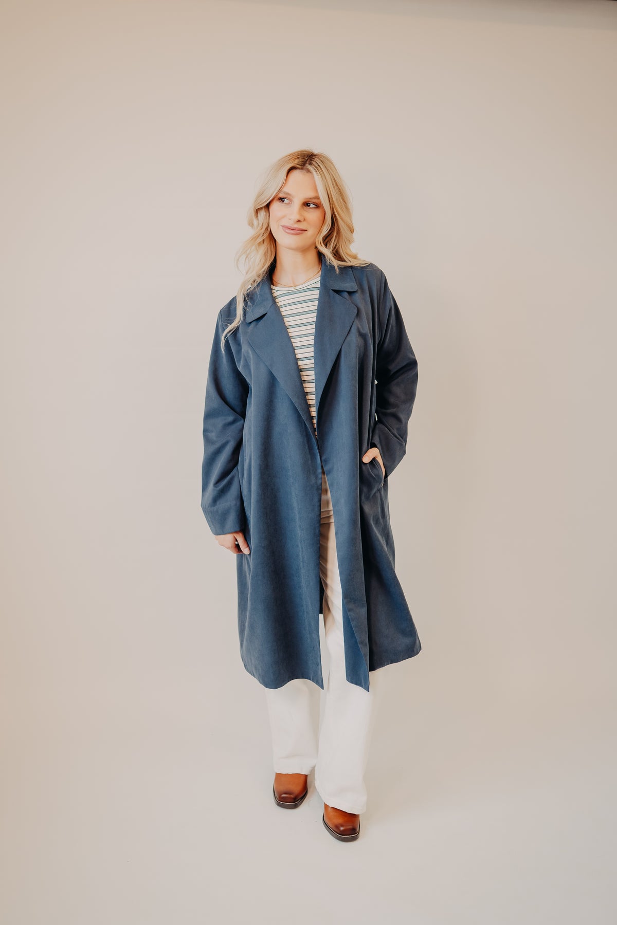 Fun2Fun | Trench Coat | Navy