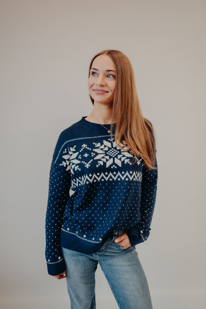 Staccato | Christmas Pattern Pullover | Navy