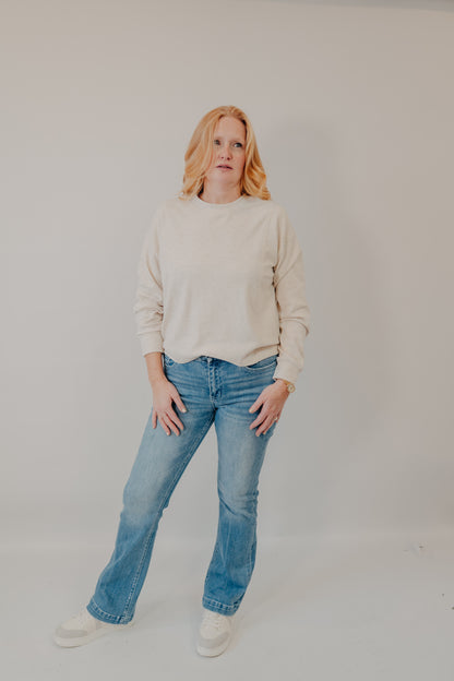 Flying Monkey | Mid Rise Seamless Waist Trouser Hem Bootcut | Prize