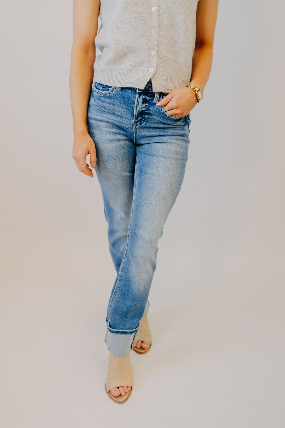 Vervet | High Rise Long Slim Straight | Luxurious