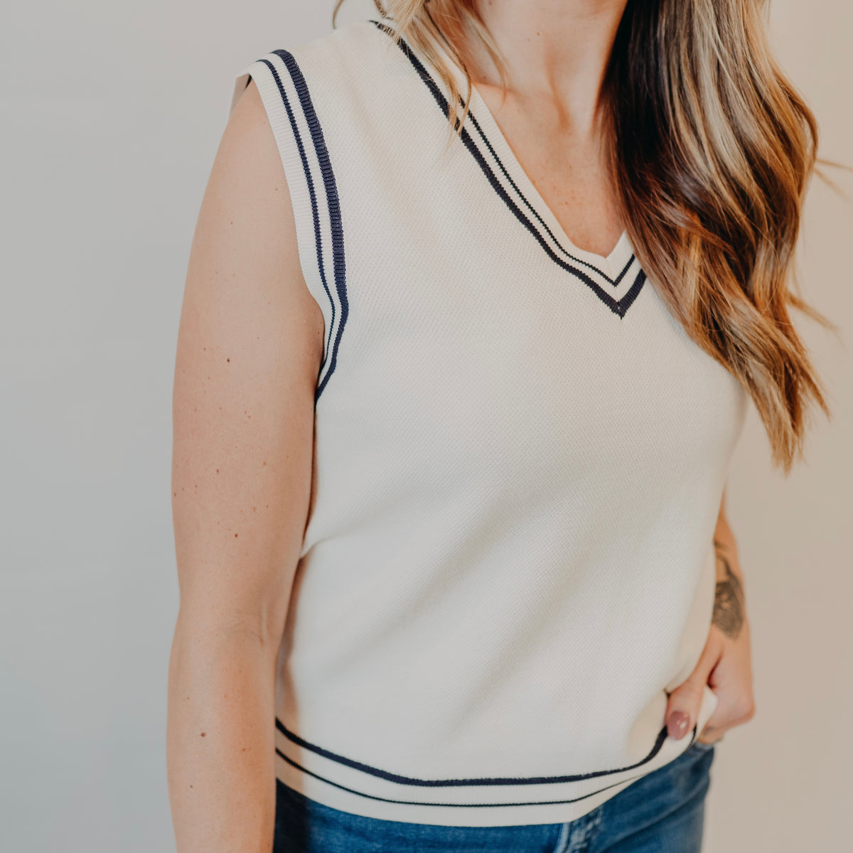 Thread & Supply | Jessie Vest | White