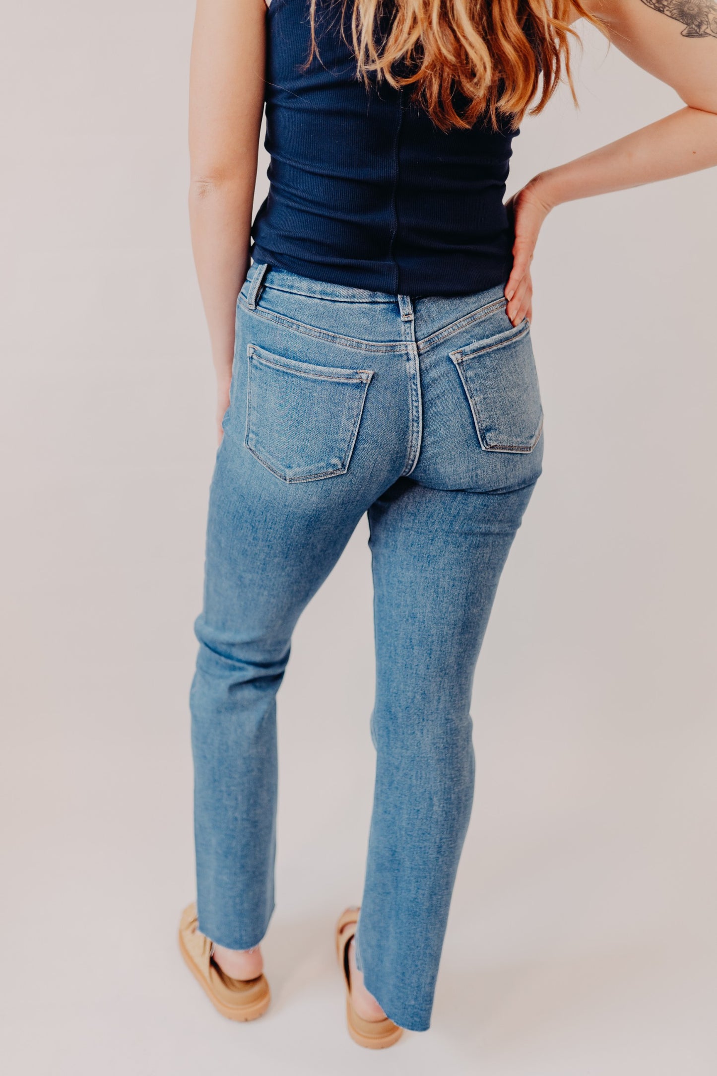 Vervet | Mid Rise Seamless Waist Bootcut | Flores Sea