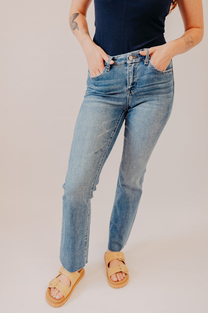 Vervet | Mid Rise Seamless Waist Bootcut | Flores Sea
