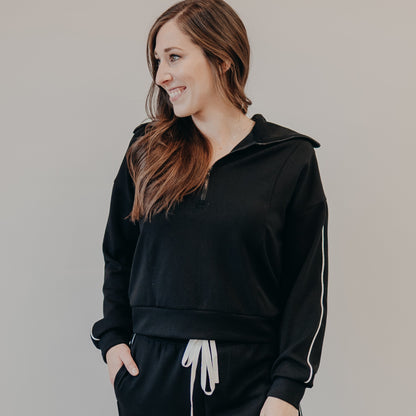 Thread & Supply | Regalia Pullover | Black Ivory