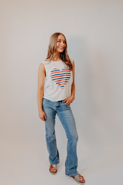 Z Supply | Heart Muscle Tank | Sea Salt