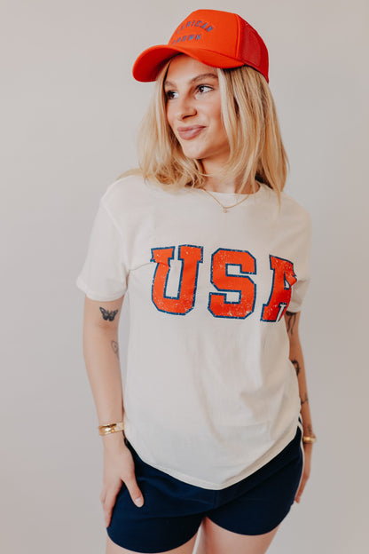 Z Supply | USA Boyfriend Tee | Sea Salt