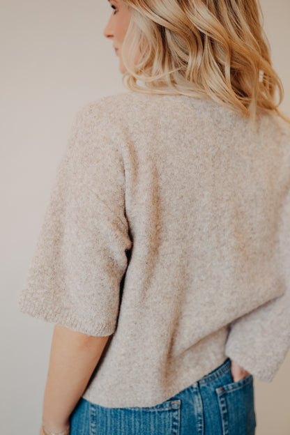 Wishlist | Short Sleeved Sweater | Chestnut