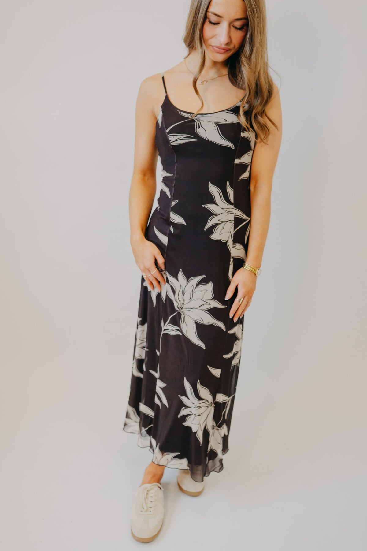 Z Supply | Charisma Floral Midi Dress | Dark Chocolate