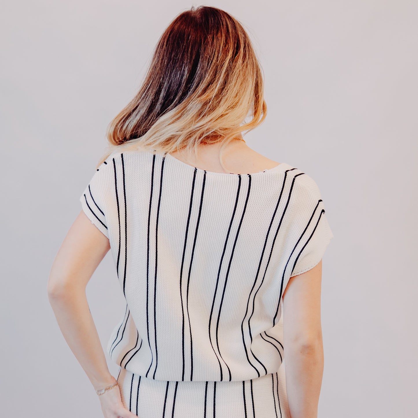 Wishlist | Striped Sweater | White/Black