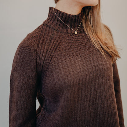 Z Supply | Emerge Funnel Neck Sweater | Chocolate Cherry