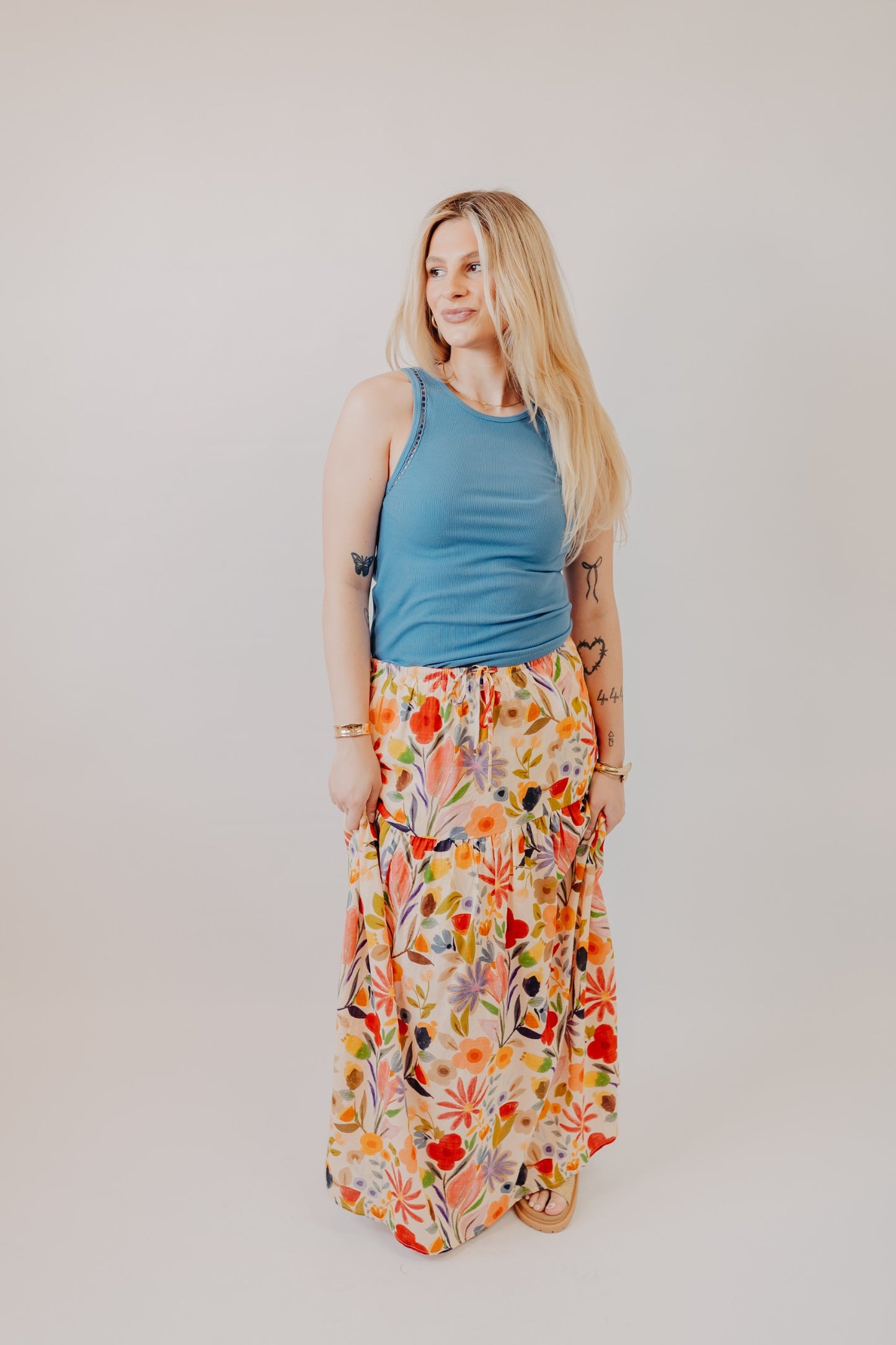 By Together | Palm Springs Skirt | Desert Multi Tan