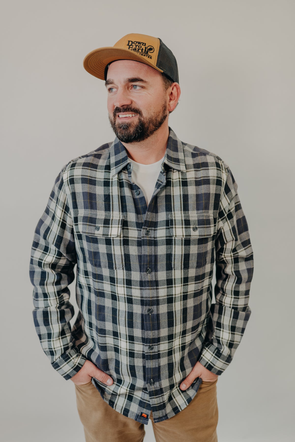 The Normal Brand | Mountain Overshirt | Grey Plaid