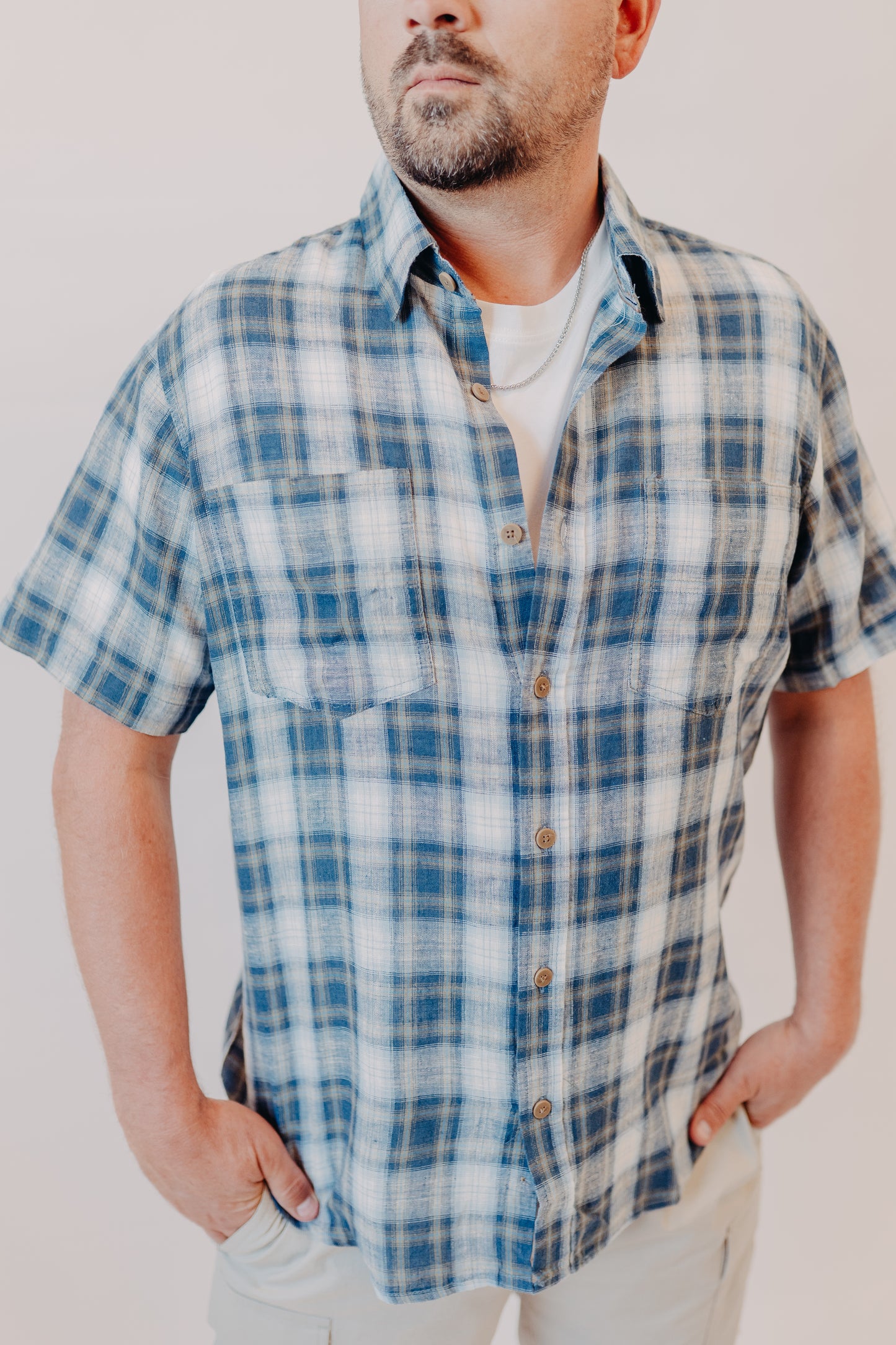 Dkota Grizzly | Tad Linen Blend Top