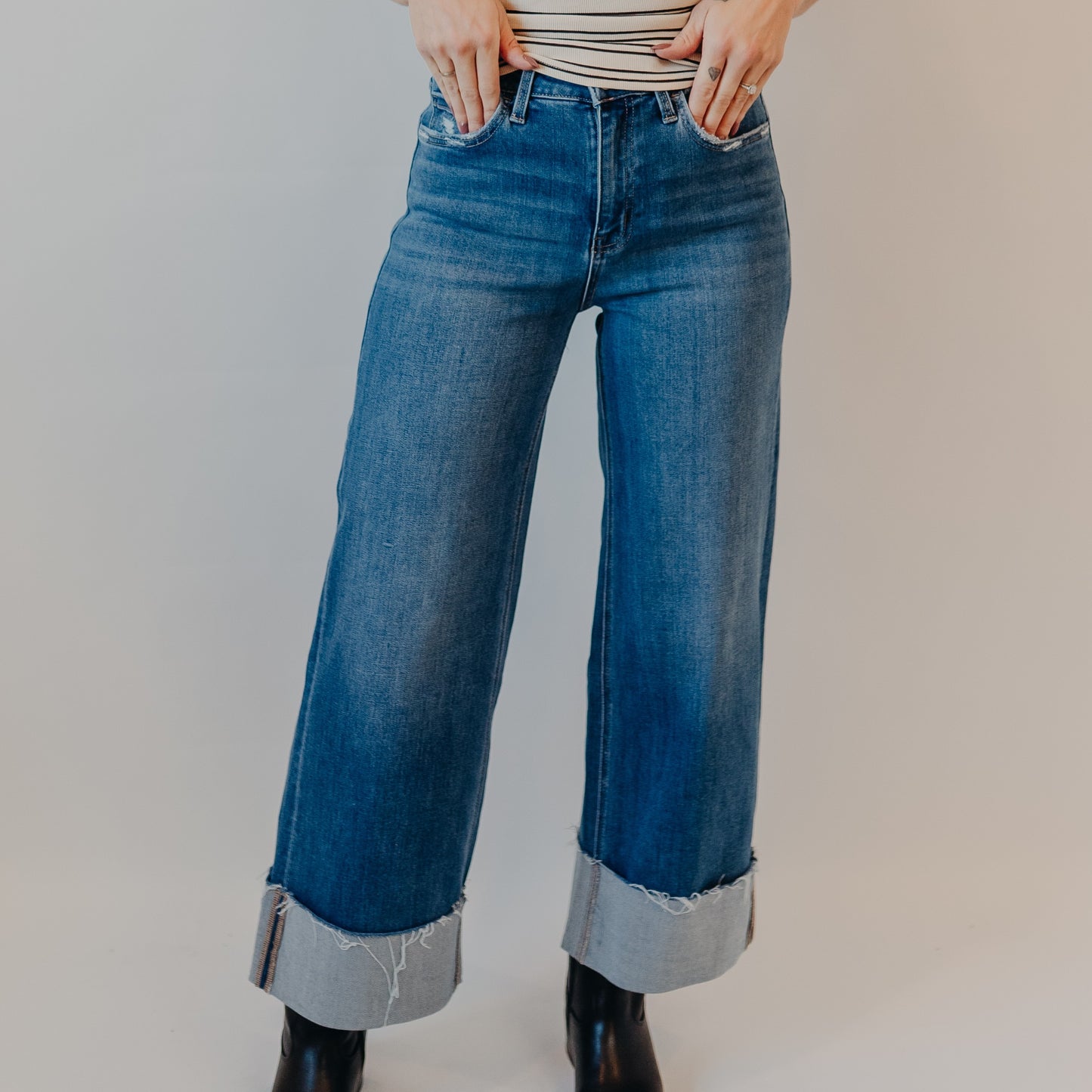 Vervet | High Rise A Line Wide Cuff | Upstate