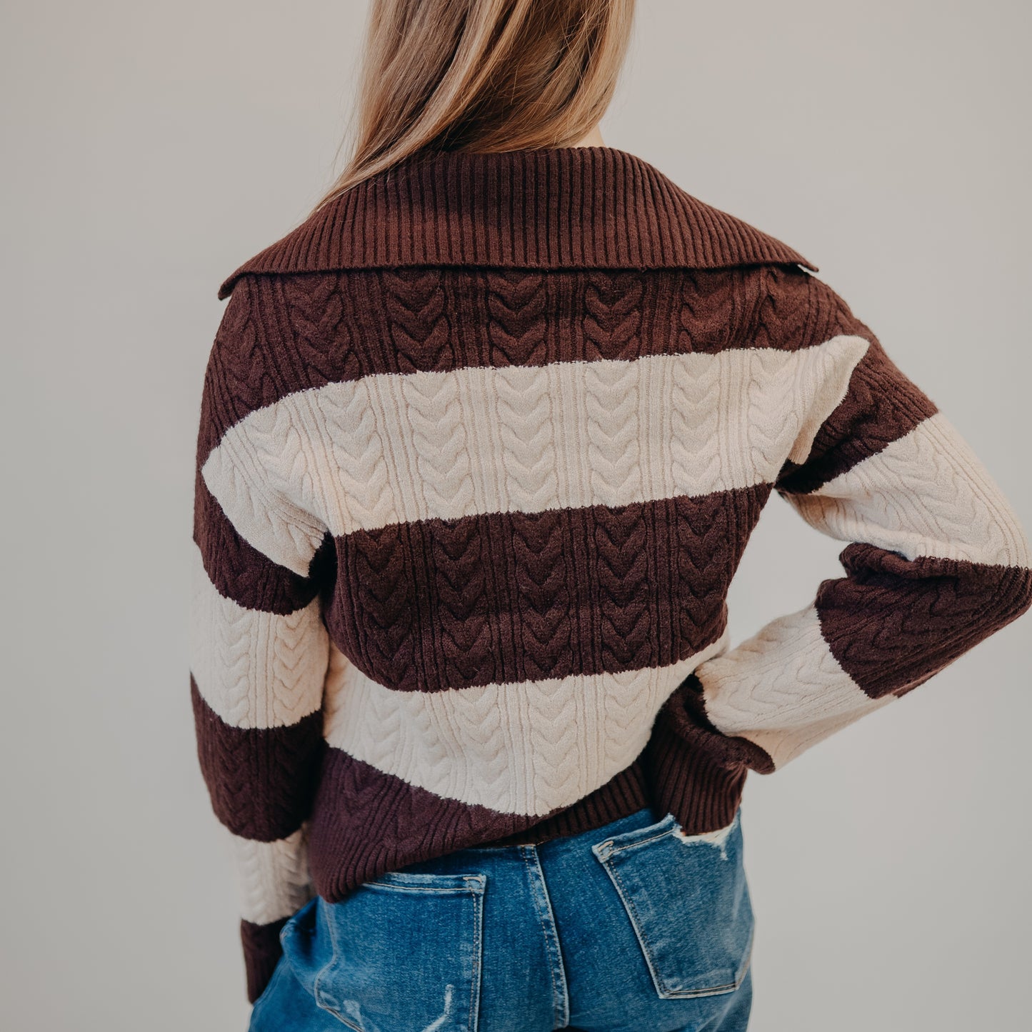 Thread & Supply | Paula Sweater | Beige Brown