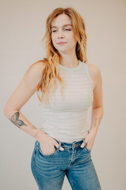 Thread & Supply | Ellen Tank | Heather Gray Gold