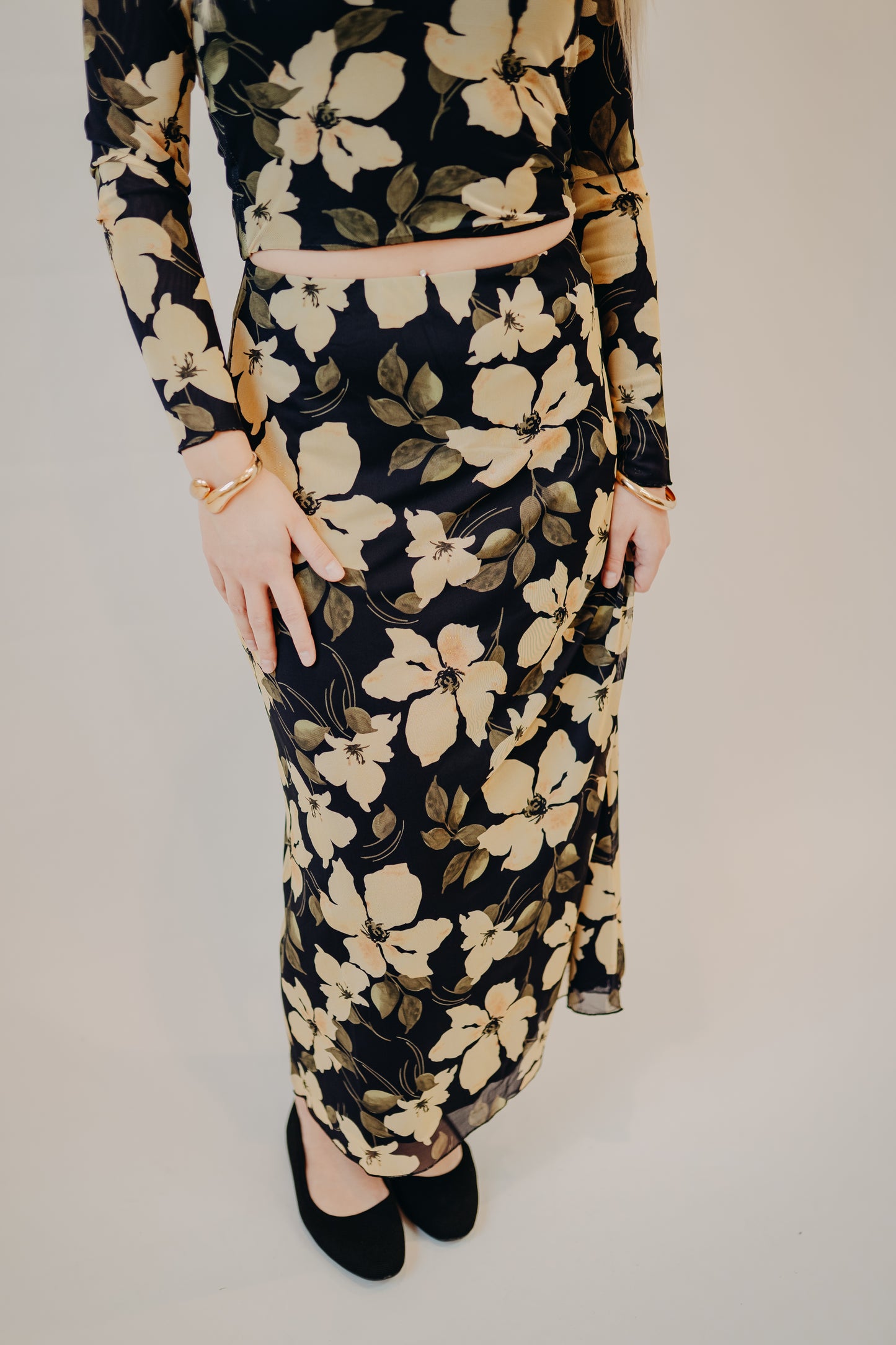 Z Supply | Eda Ren Floral Midi Skirt | Sunnyside