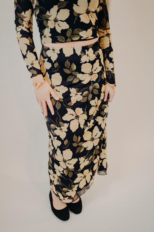 Z Supply | Eda Ren Floral Midi Skirt | Sunnyside
