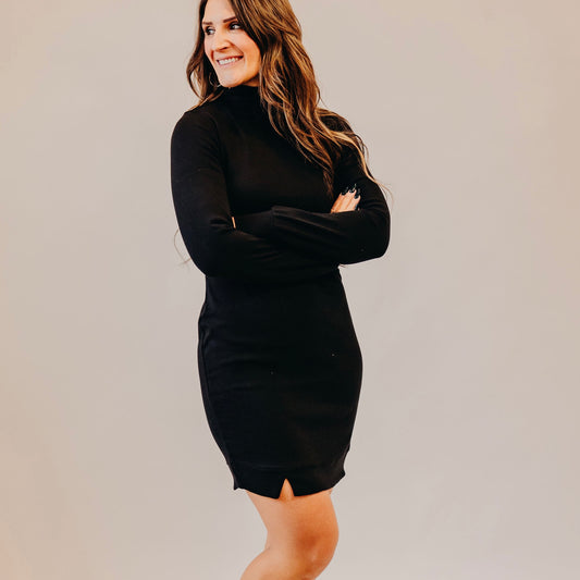 The Normal Brand | Mock Neck Dress | Black