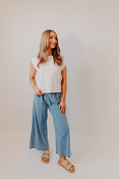 Z Supply | Scout Jersey Denim Pant | Santorini Indigo