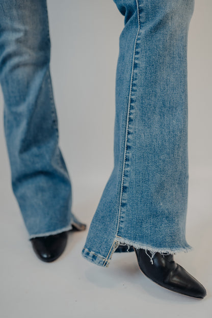 Vervet | High Rise Slant Hem Flare | Crate