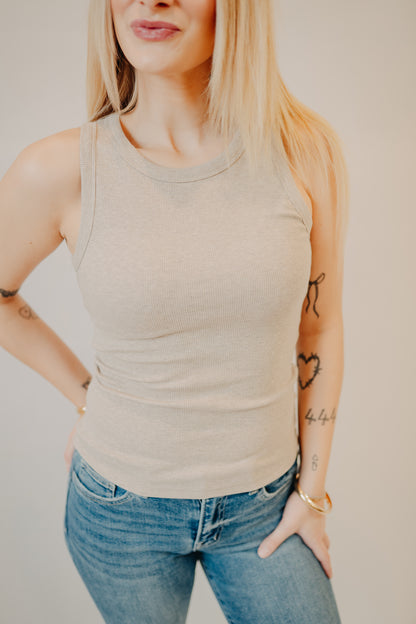 Thread & Supply | Edlin Tank | Taupe Heather
