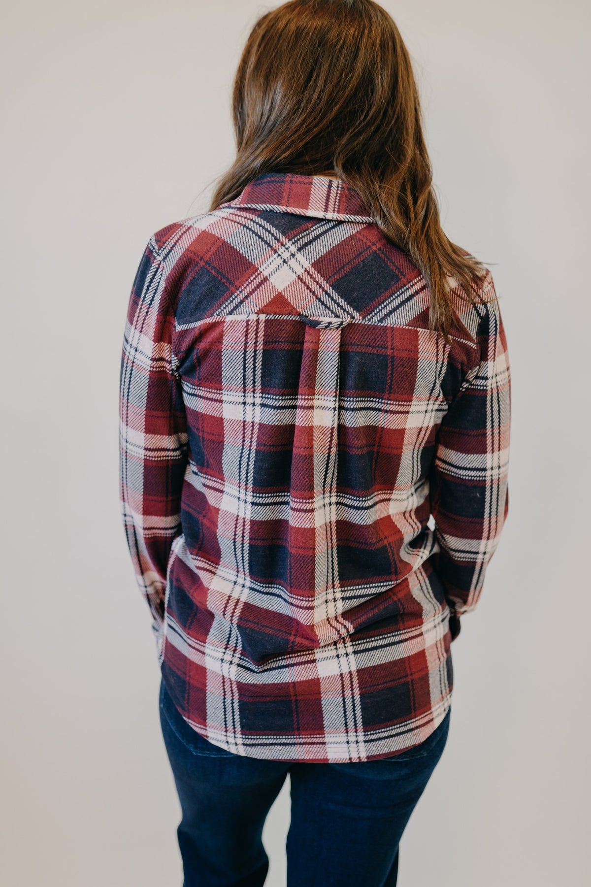 Thread & Supply | Cassian Shirt | Ruby Navy Plaid