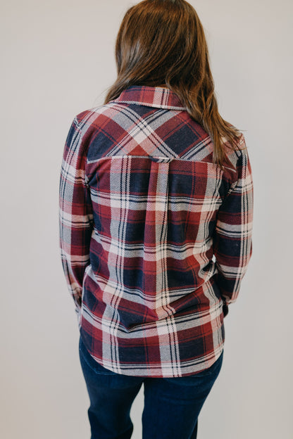 Thread & Supply | Cassian Shirt | Ruby Navy Plaid