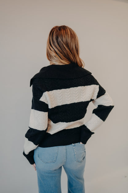 Thread & Supply | Paula Sweater | White Black