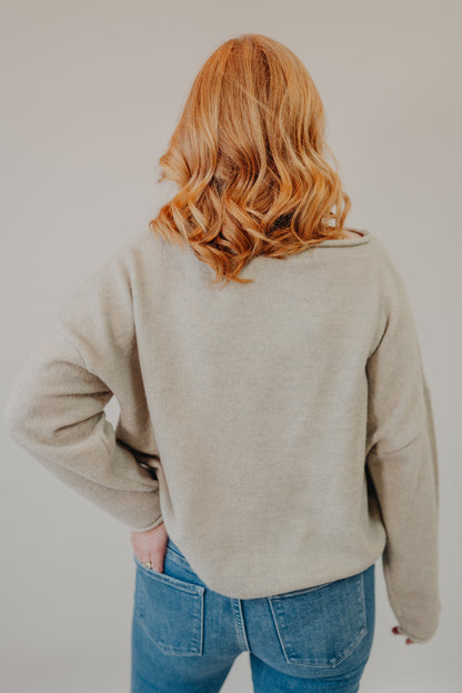 By Together | Easy Days Ahead Sweater | Heather Grey