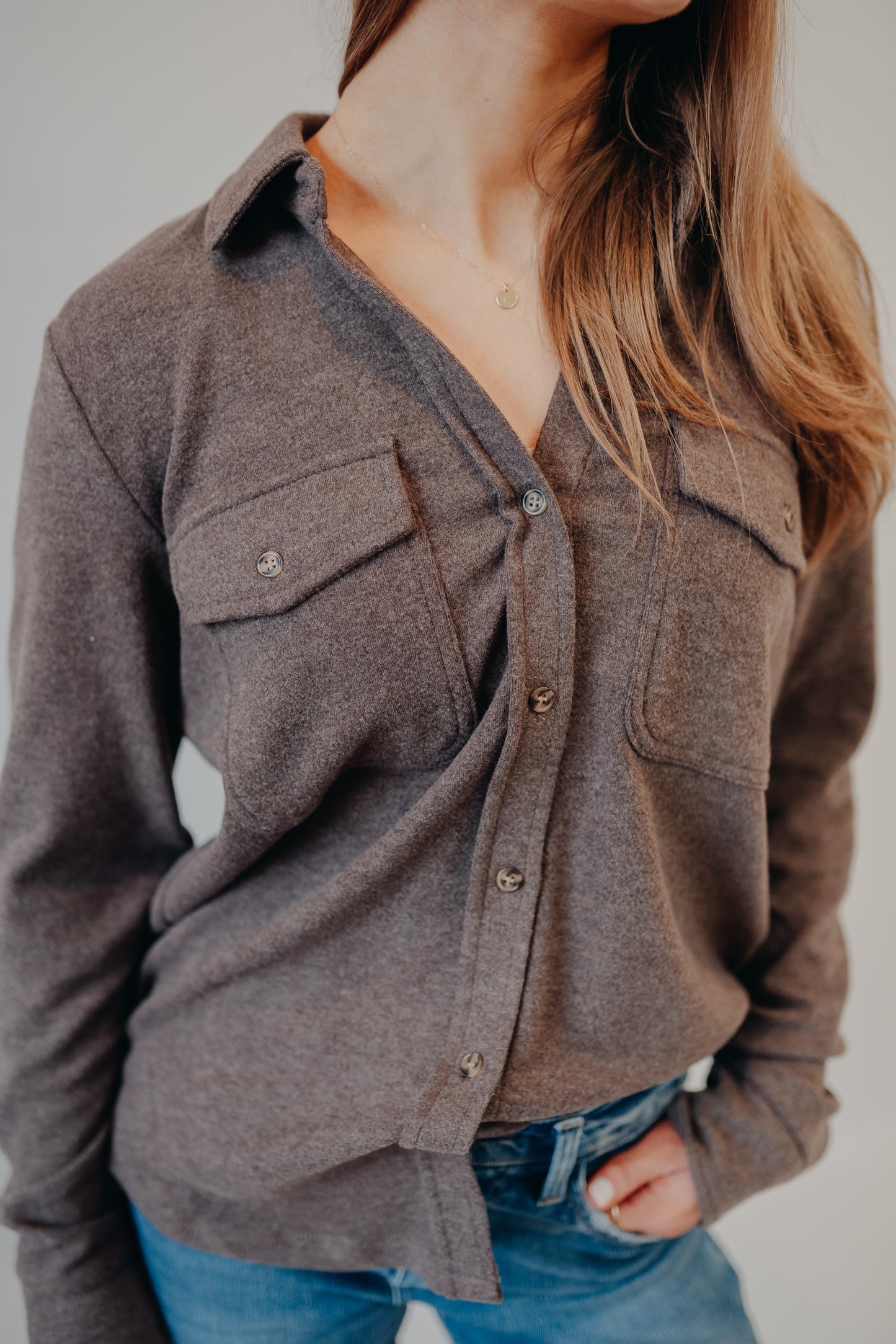 Thread & Supply | Cassian Shirt | Brown Heather