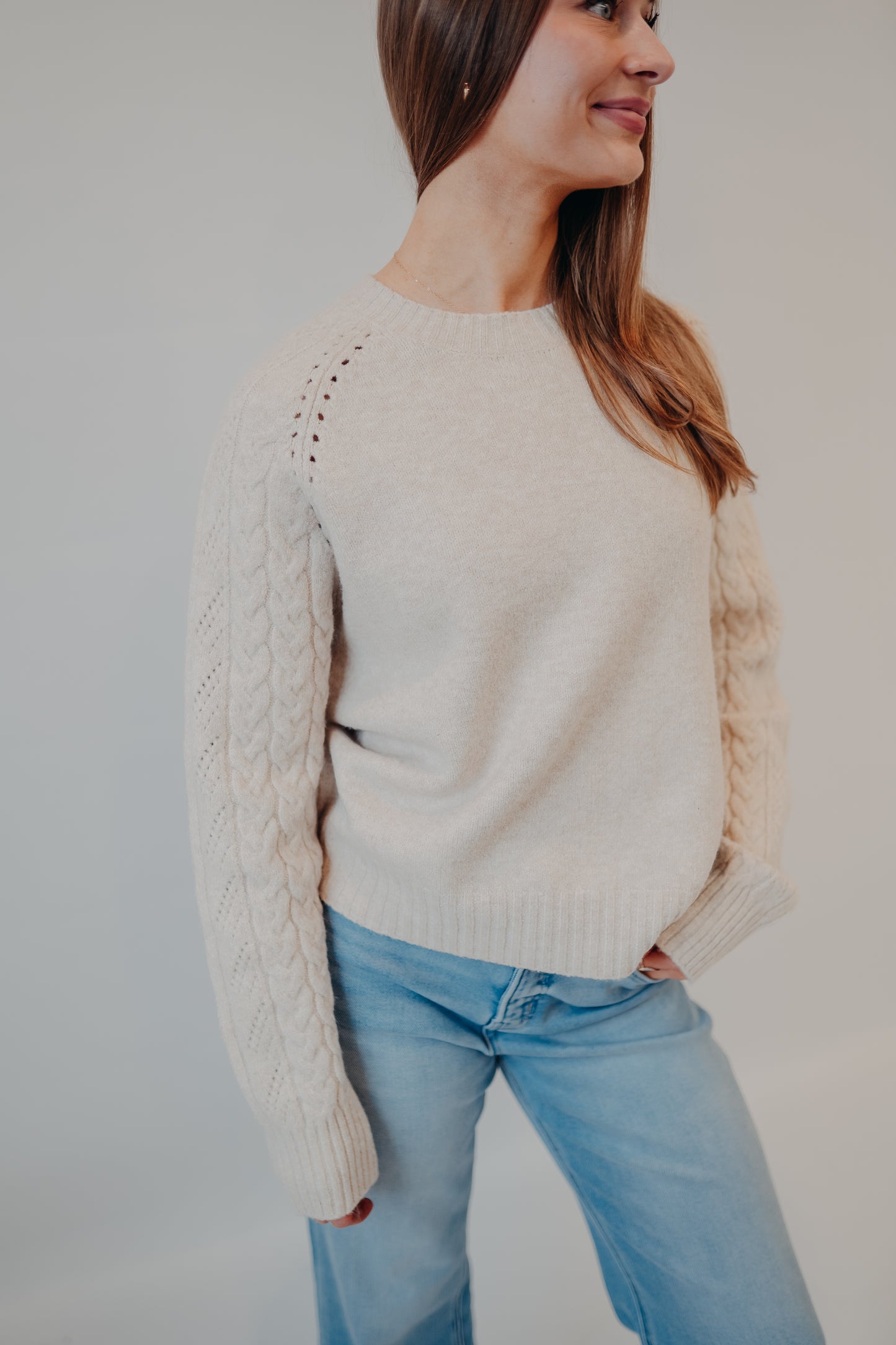 Thread & Supply | Zoey Sweater | Heather Frappe