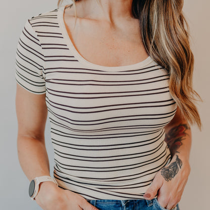 Thread & Supply | Katara Tee | Off White Coffee