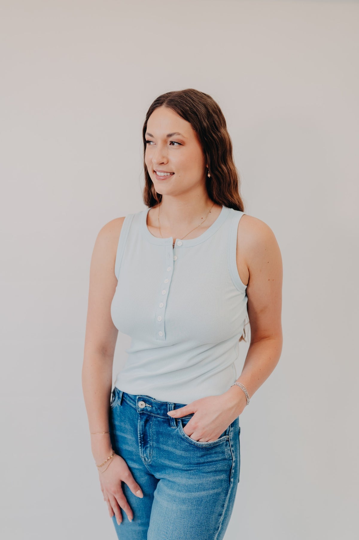 Thread & Supply | Elowen Tank | Ice Blue