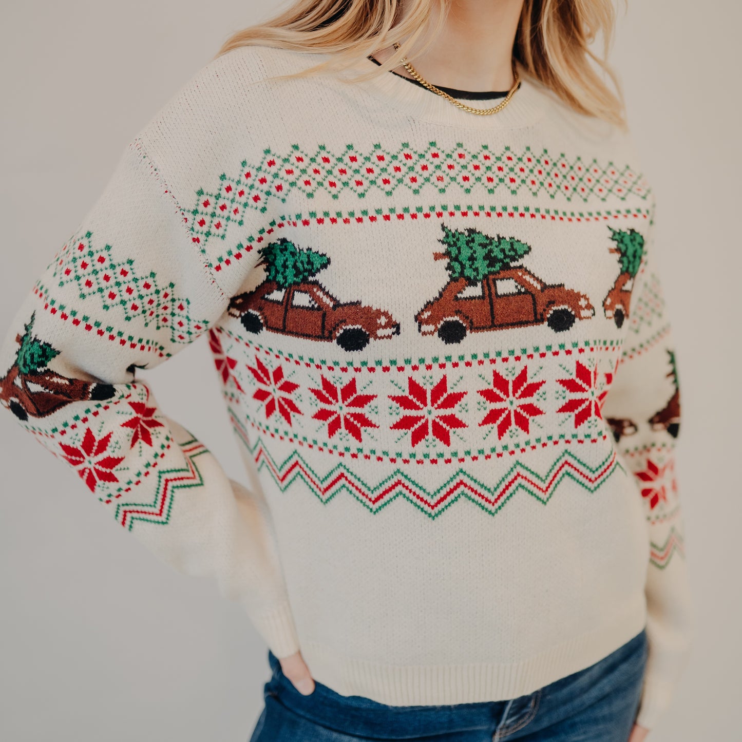 Wishlist | Christmas Tree Sweater | Ivory Combo