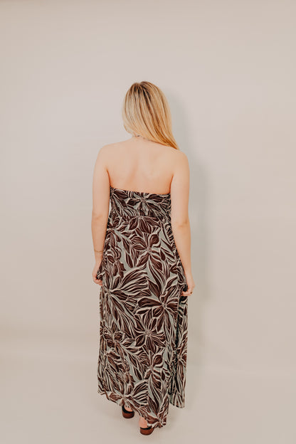 Z Supply | Lanie Zinn Floral Maxi Dress | Chocolate Cherry