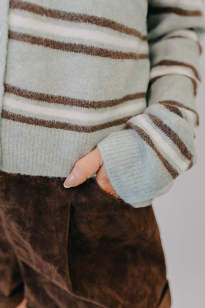 Z Supply | Medina Striped Cardigan | Aqua Cloud